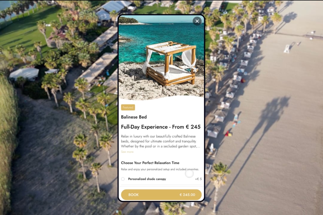 Cabana booking system